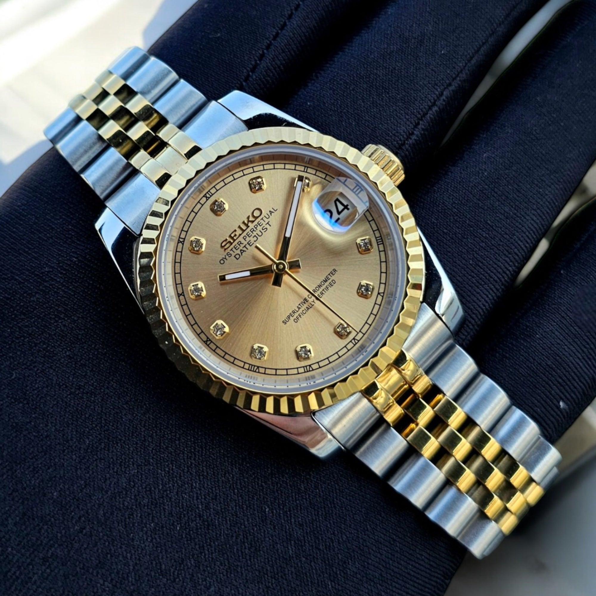 Seikojust Lady Gold Diamond Dial