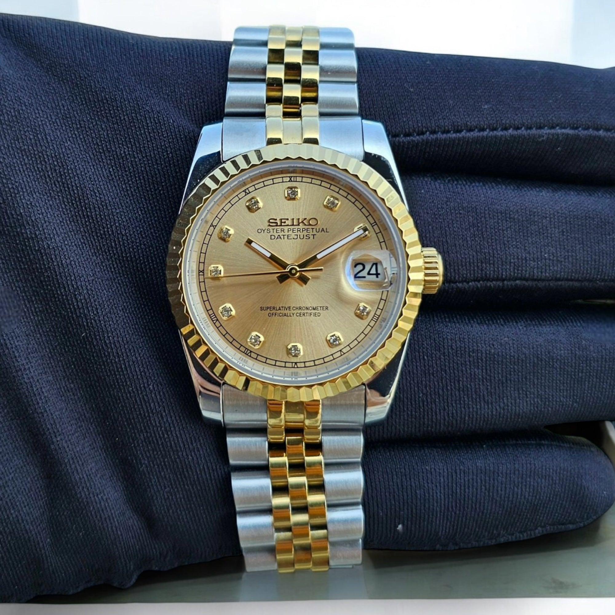 Seikojust Lady Gold Diamond Dial